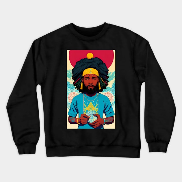 Reggae Flow Crewneck Sweatshirt by ArtBeatsGallery